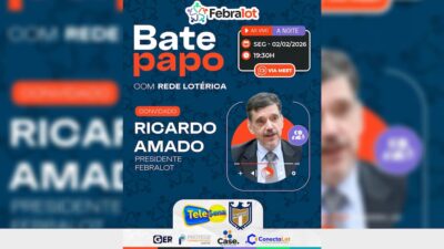 Febralot invites Rede Lotérica to chat live with president Ricardo Amado