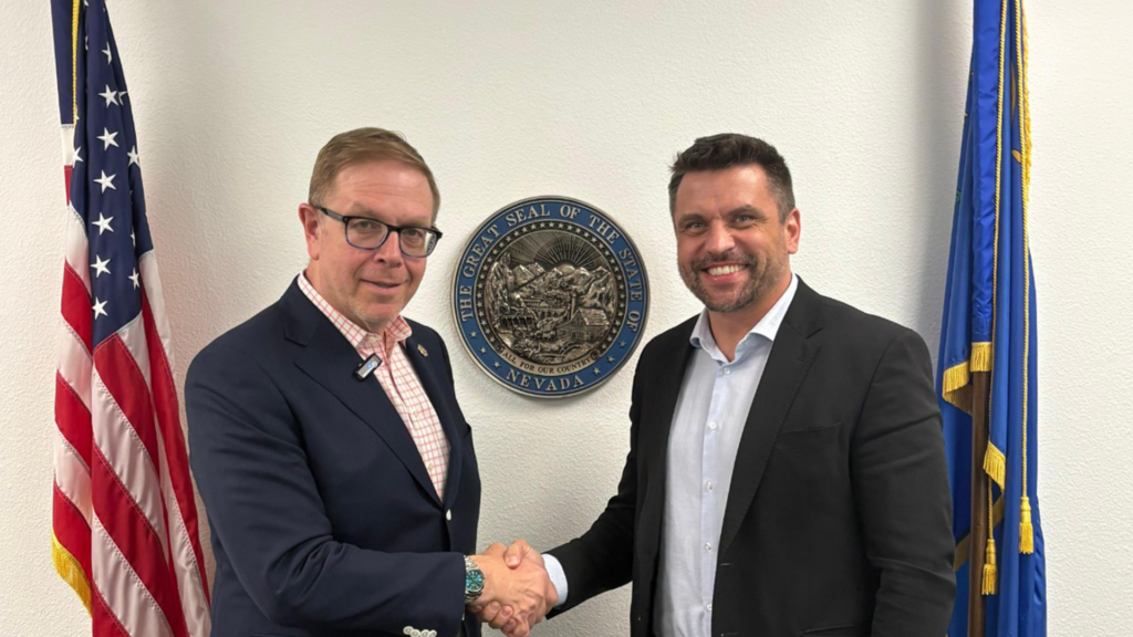 President of Lottopar meets with chairman of the Nevada Gaming Control Board